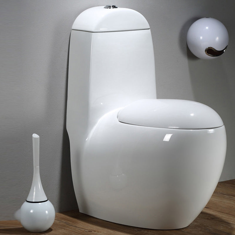Modern Floor Mount Flush Toilet Ceramic Siphon Jet Urine Toilet for Bathroom