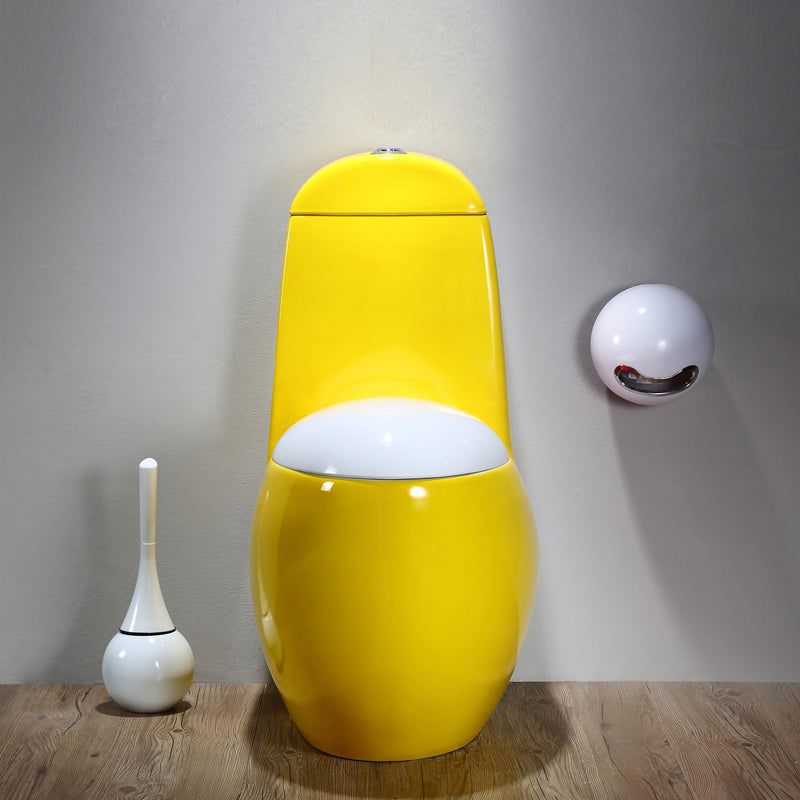 Modern Floor Mount Flush Toilet Ceramic Siphon Jet Urine Toilet for Bathroom