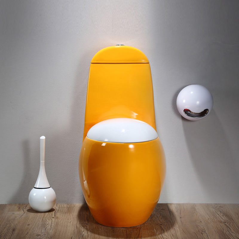 Modern Floor Mount Flush Toilet Ceramic Siphon Jet Urine Toilet for Bathroom