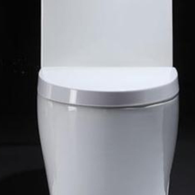 Contemporary Floor Mounted Toilet Seat Included Toilet Bowl for Bathroom
