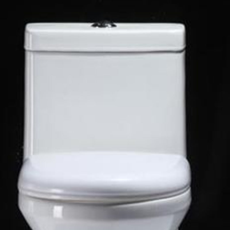 Contemporary Floor Mounted Toilet Seat Included Toilet Bowl for Bathroom