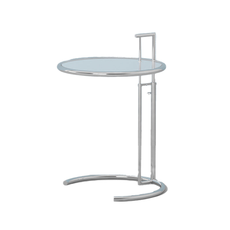 20" Wide Contemporary Corner Table Metal Round Accent Side Table