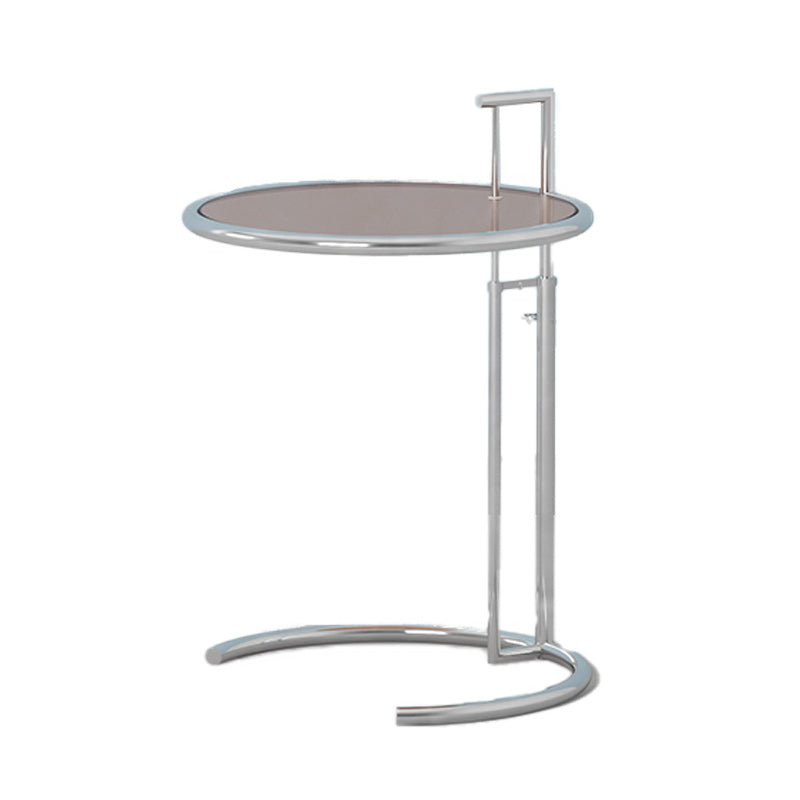 20" Wide Contemporary Corner Table Metal Round Accent Side Table