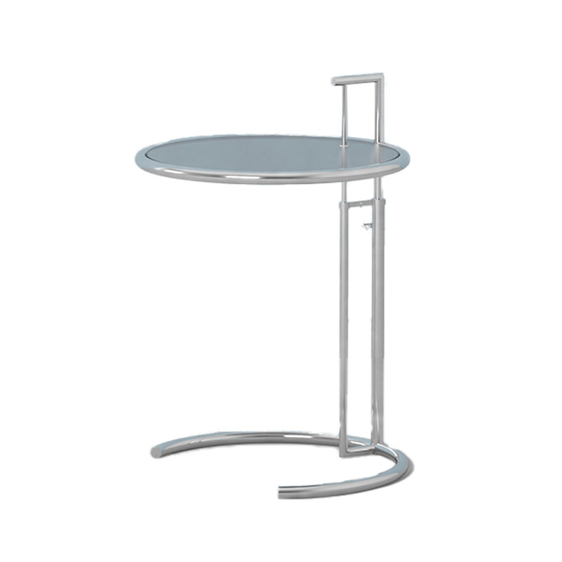 20" Wide Contemporary Corner Table Metal Round Accent Side Table