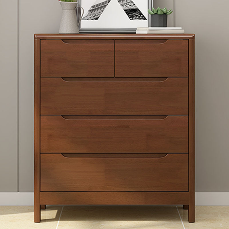 Contemporary Horizontal Double Dresser Wood Storage Dresser for Bedroom