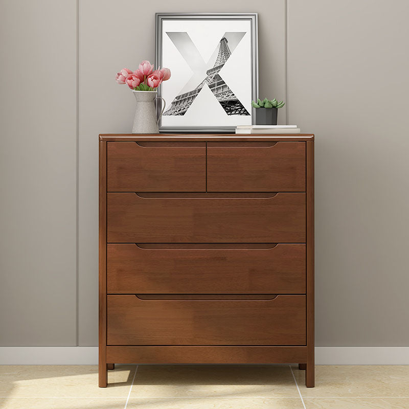 Contemporary Horizontal Double Dresser Wood Storage Dresser for Bedroom