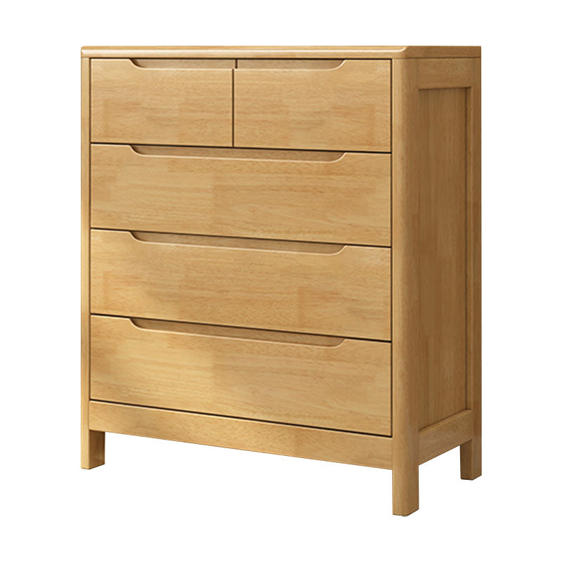Contemporary Horizontal Double Dresser Wood Storage Dresser for Bedroom