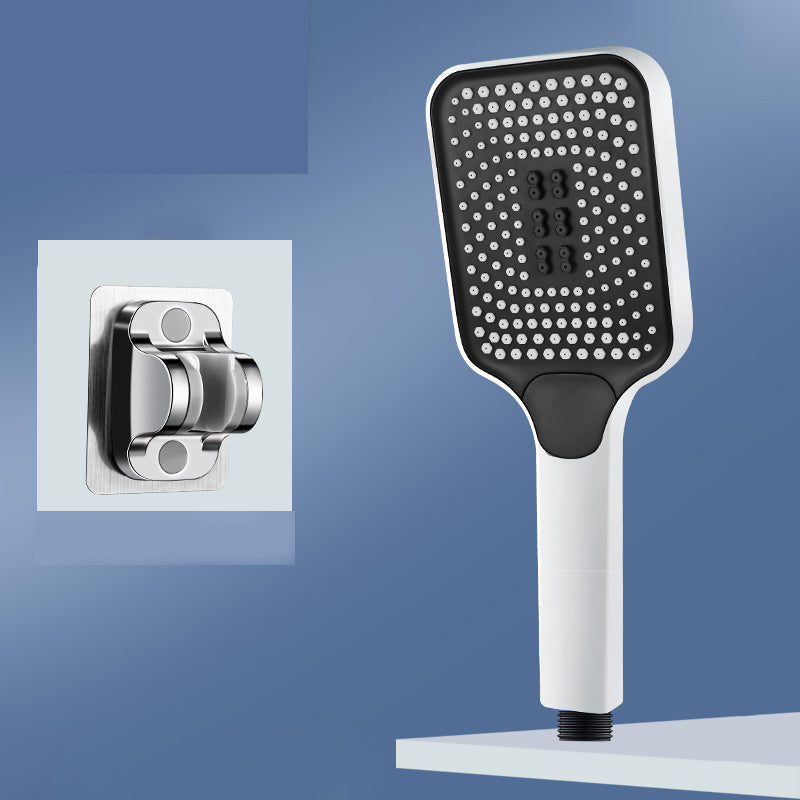 Modern Rectangular Hand Shower in Black 3 Sprays Wall-Mount Hand Shower