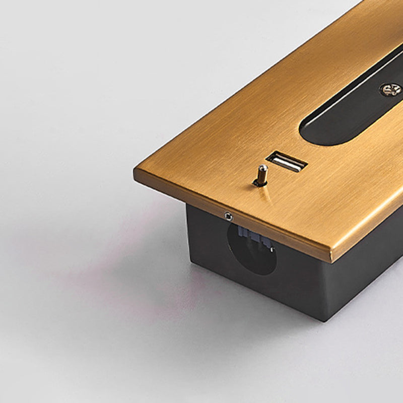 LED Modern Metal Wall Sconce Cylinder Shape Wall Light with Glass Shade for Living Room