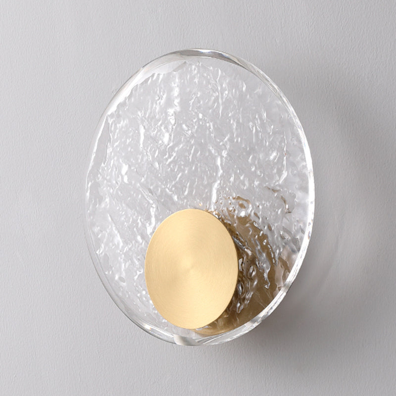 Modern Crystal Shade Wall Lighting Fixtures 1-Light Wall Lamp for Bedroom