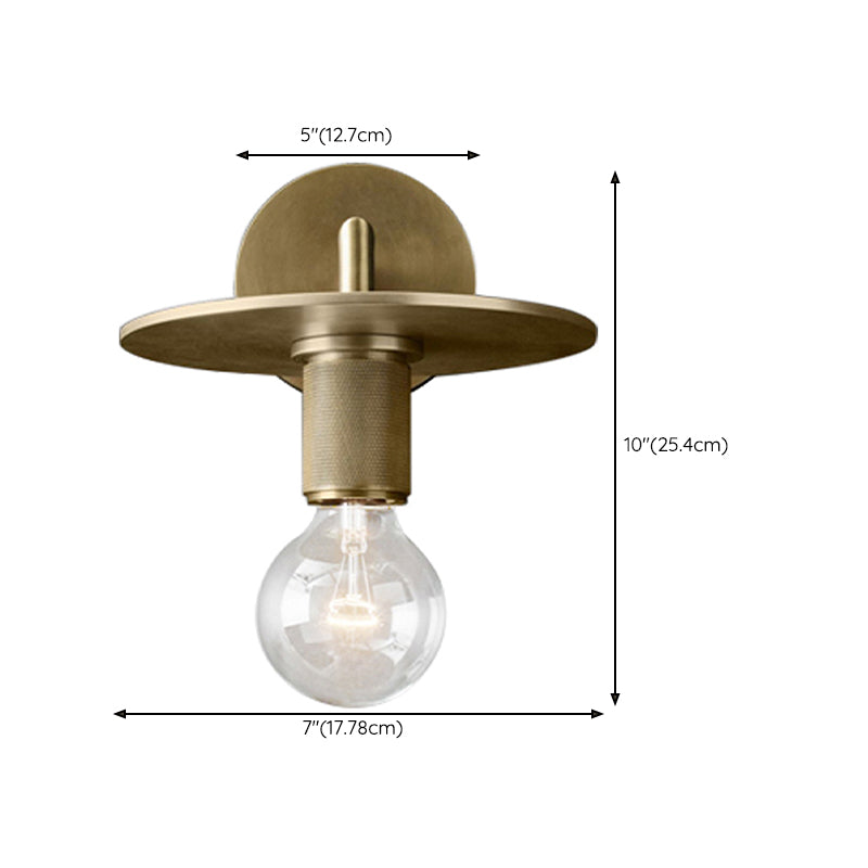 Minimalist Wall Light Fixture Modern Wall Light Sconce with Glass Shade for Bedroom