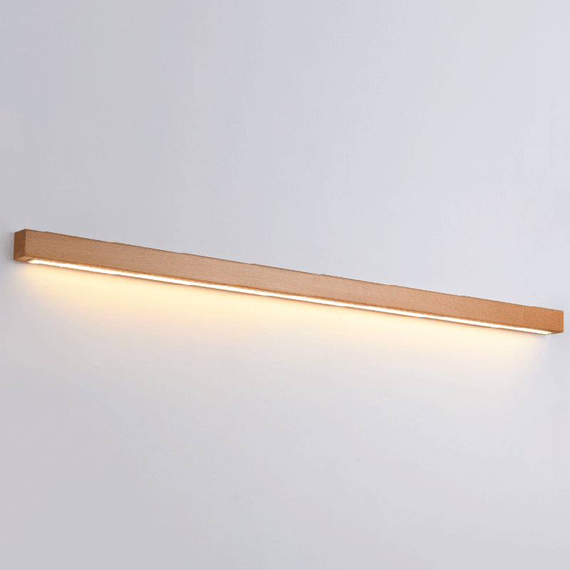Contemporary Wall Light Fixture Simple Wooden LED Wall Light Sconce for Bathroom