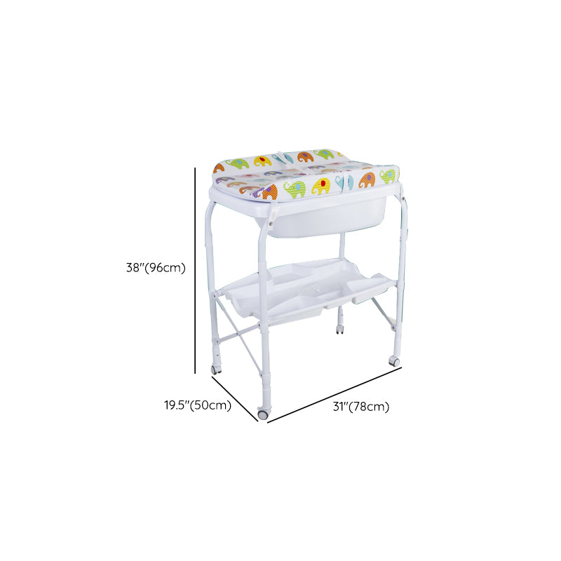 Modern Baby Changing Table Folding Changing Table with Bathtub