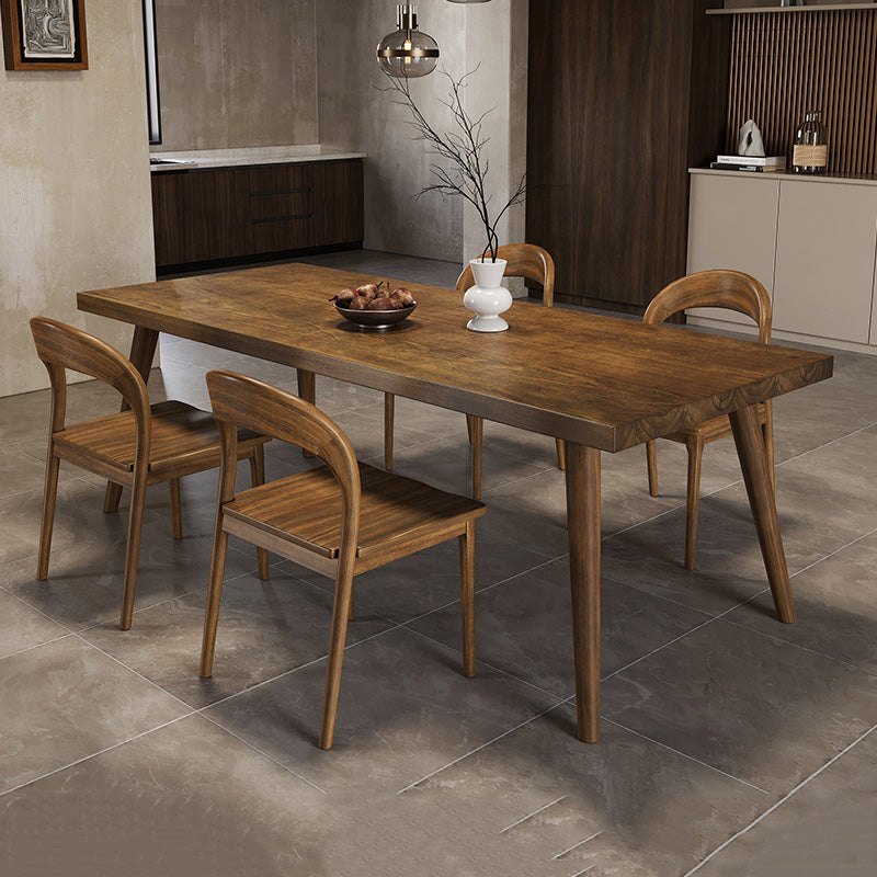 Modern 4 Legs Dining Room Solid Wood Dining Table for Dining Room