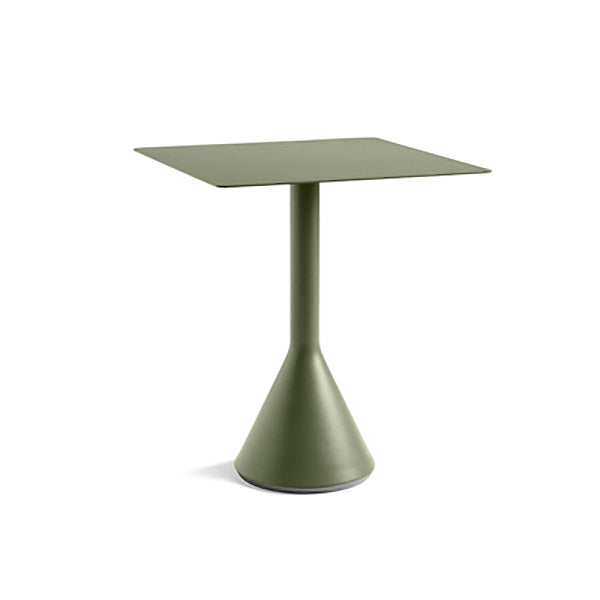 Modern Iron Patio Table Outdoor UV Resistant Patio Table in Green