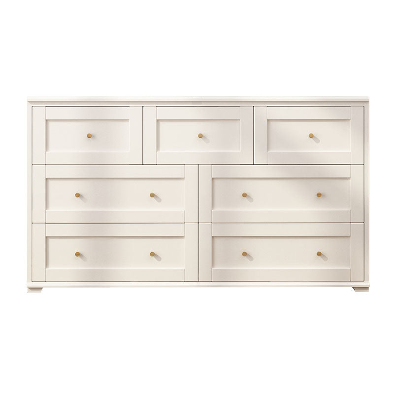 Modern Horizontal Double Dresser Birch Wood Storage Dresser for Bedroom