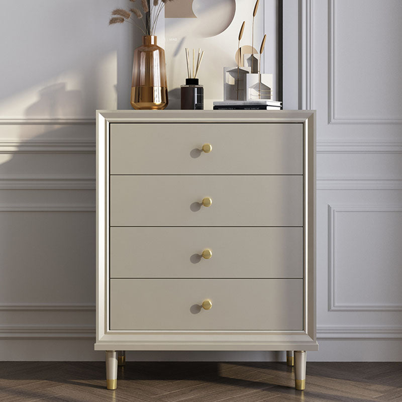 Contemporary Horizontal Double Dresser Cherry Wood Storage Dresser for Bedroom