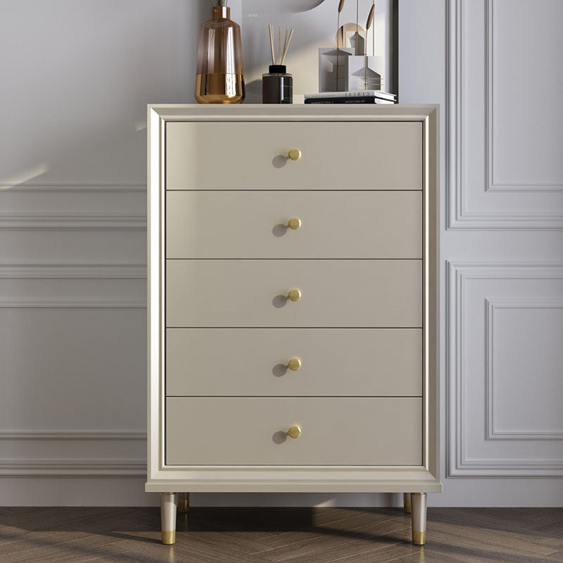 Contemporary Horizontal Double Dresser Cherry Wood Storage Dresser for Bedroom