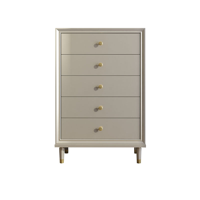 Contemporary Horizontal Double Dresser Cherry Wood Storage Dresser for Bedroom