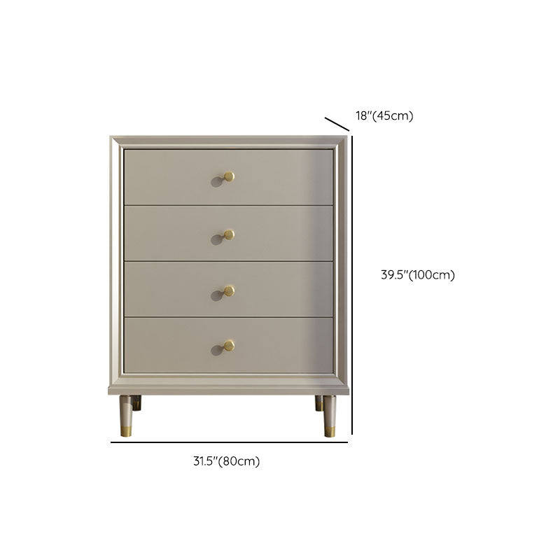 Contemporary Horizontal Double Dresser Cherry Wood Storage Dresser for Bedroom