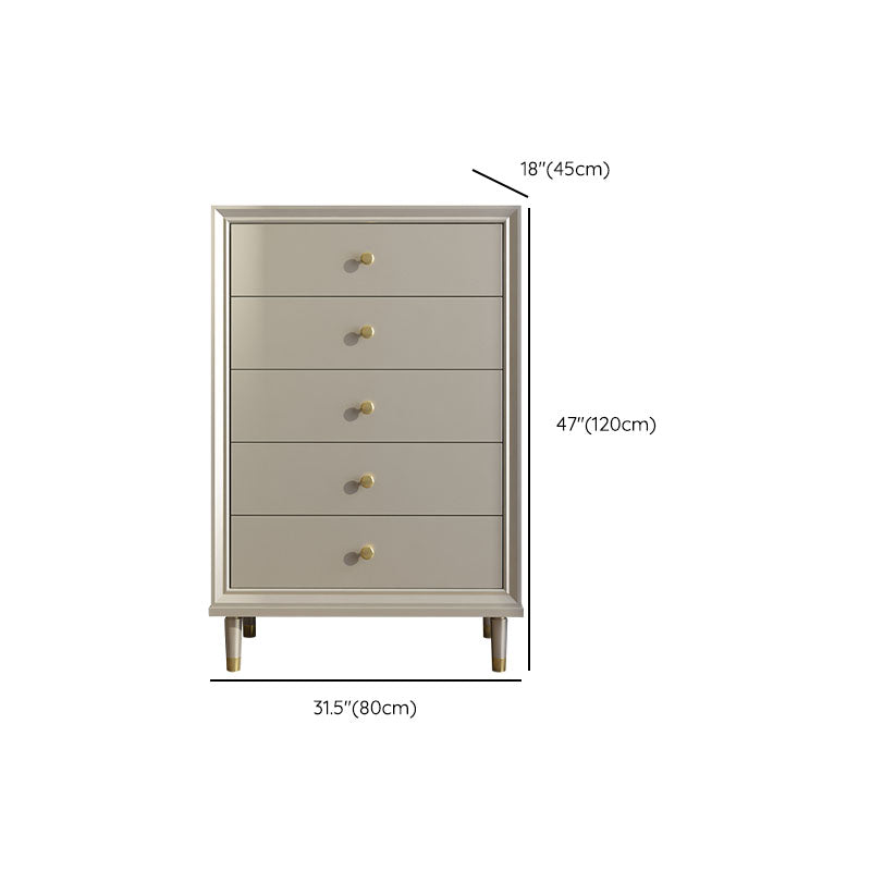 Contemporary Horizontal Double Dresser Cherry Wood Storage Dresser for Bedroom