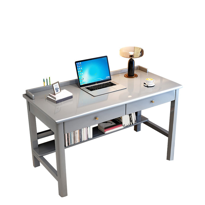 Writing Desk with Drawers Kids Desk 23.6" W Bedroom Solid Wood Kids Desk and Chair