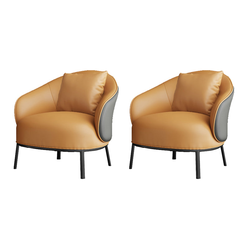 Solid Wood Lounge Chair Water Resistant Side Chair with Metal Legs