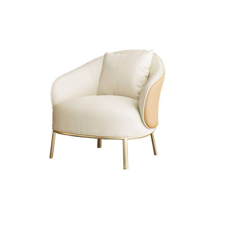 Solid Wood Lounge Chair Water Resistant Side Chair with Metal Legs