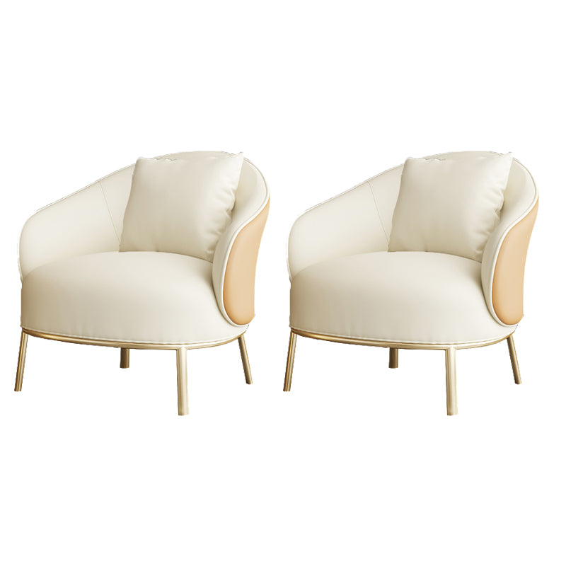 Solid Wood Lounge Chair Water Resistant Side Chair with Metal Legs