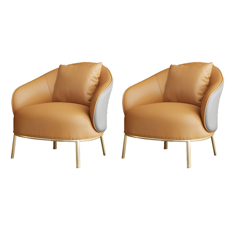 Solid Wood Lounge Chair Water Resistant Side Chair with Metal Legs