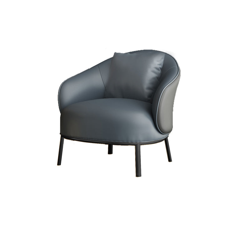 Solid Wood Lounge Chair Water Resistant Side Chair with Metal Legs