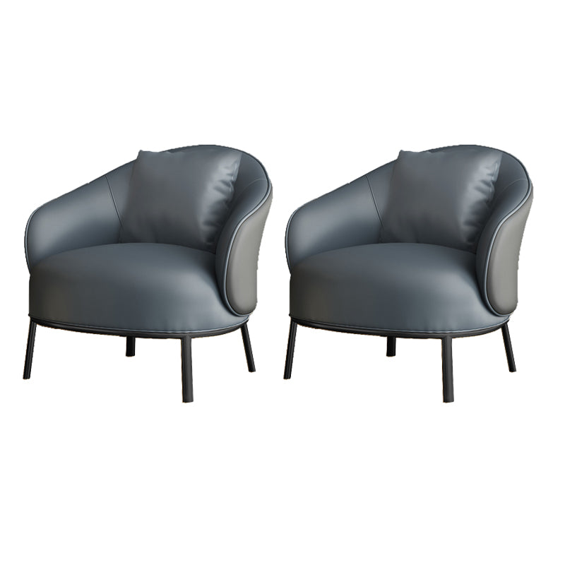 Solid Wood Lounge Chair Water Resistant Side Chair with Metal Legs