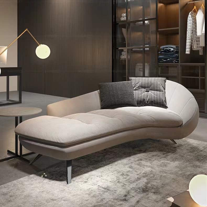 Modern Solid Color Chaise Lounge Couch Upholstered Chaise Lounge