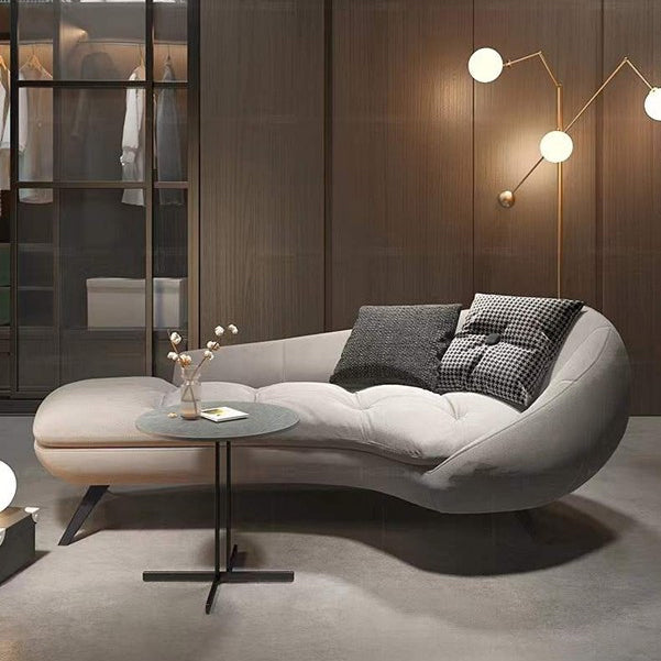 Modern Solid Color Chaise Lounge Couch Upholstered Chaise Lounge