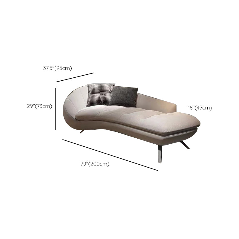 Modern Solid Color Chaise Lounge Couch Upholstered Chaise Lounge