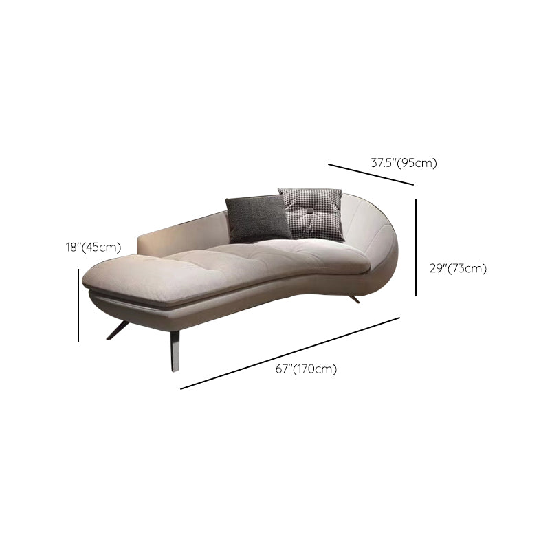 Modern Solid Color Chaise Lounge Couch Upholstered Chaise Lounge