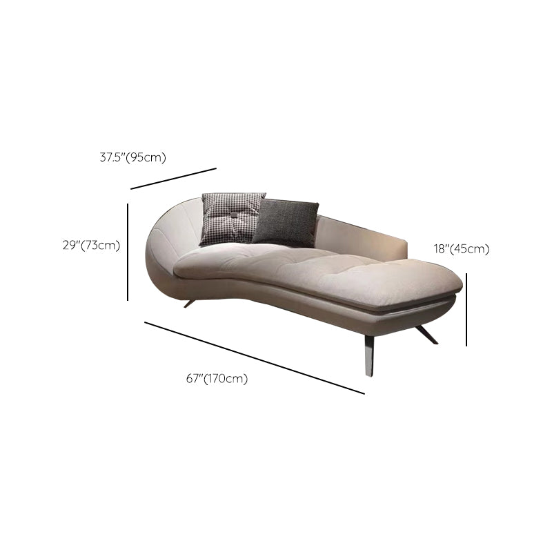Modern Solid Color Chaise Lounge Couch Upholstered Chaise Lounge