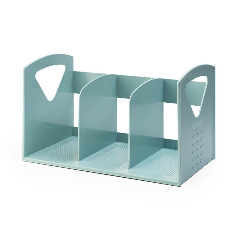 Contemporary Plastic Shelf Tabletop Standard Kids Bookcase in Matte