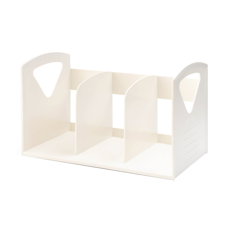 Contemporary Plastic Shelf Tabletop Standard Kids Bookcase in Matte