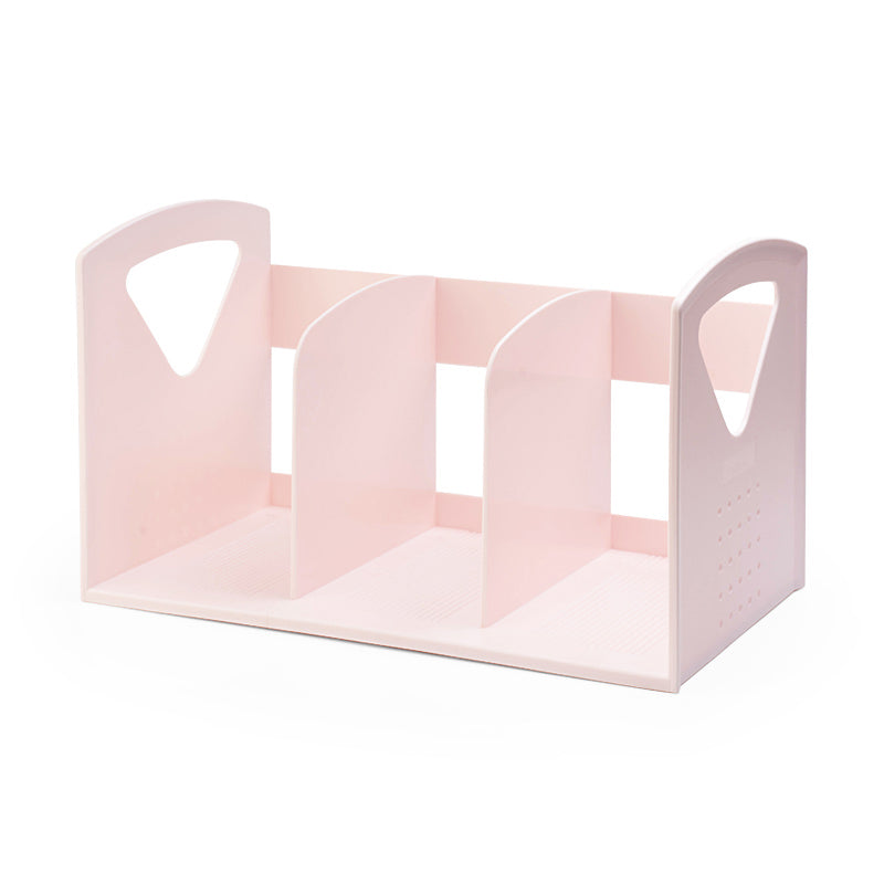 Contemporary Plastic Shelf Tabletop Standard Kids Bookcase in Matte