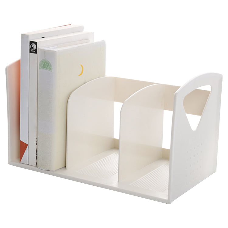 Contemporary Plastic Shelf Tabletop Standard Kids Bookcase in Matte