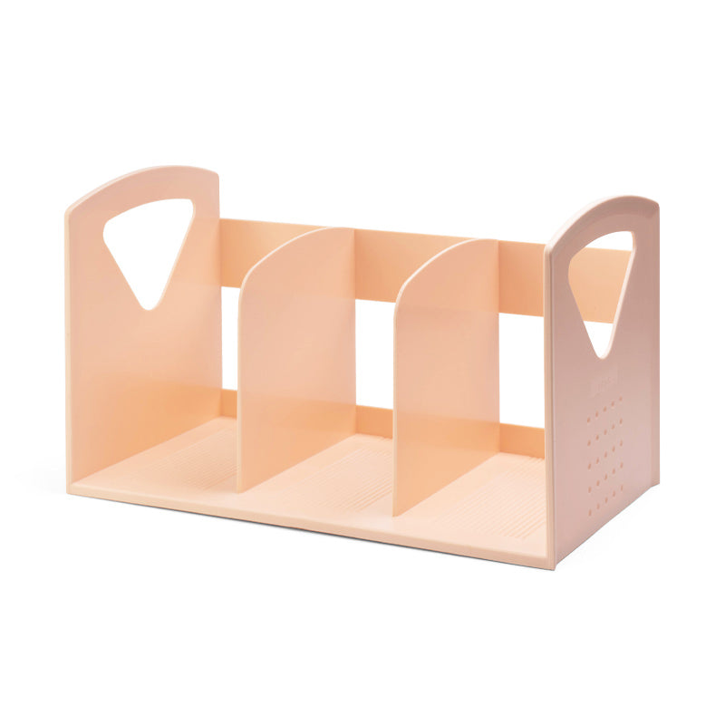 Contemporary Plastic Shelf Tabletop Standard Kids Bookcase in Matte