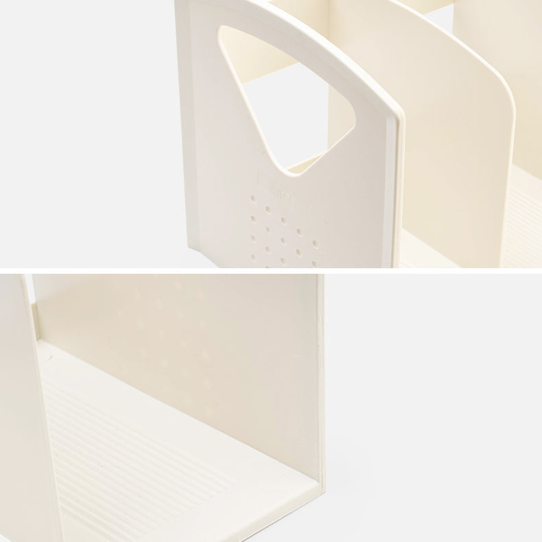 Contemporary Plastic Shelf Tabletop Standard Kids Bookcase in Matte