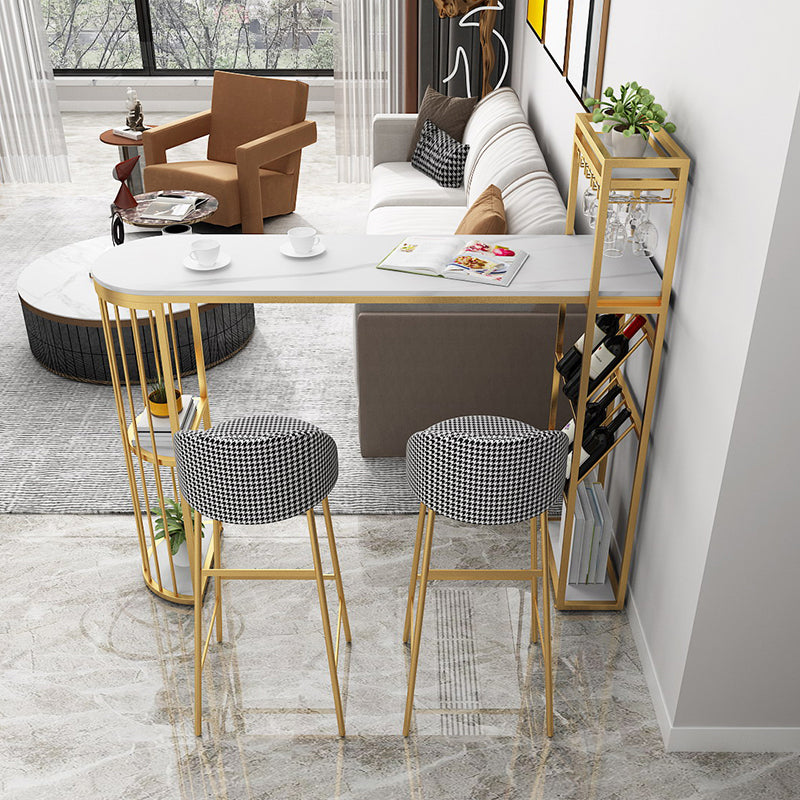 Bucket Bar Stools Metal Low Back Dining Stools with Metal Base