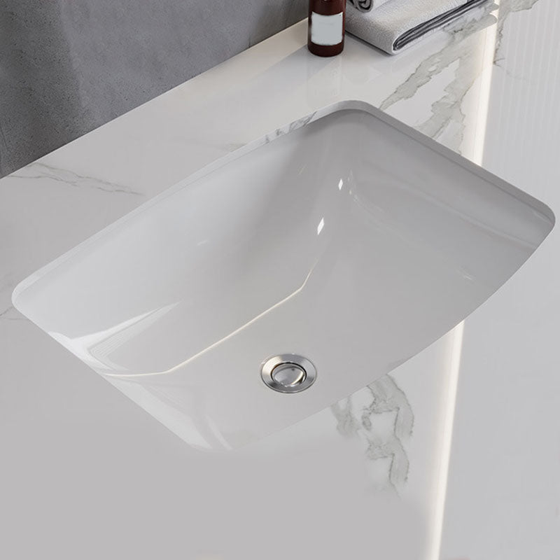 Classic Bathroom Sink Overflow Pop-Up Drain Trough Sink (Not Including Faucet)