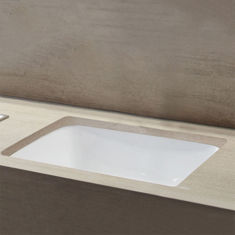 Classic Bathroom Sink Overflow Pop-Up Drain Trough Sink (Not Including Faucet)