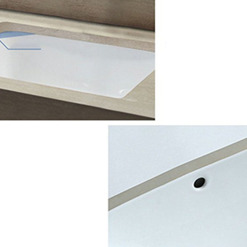 Classic Bathroom Sink Overflow Pop-Up Drain Trough Sink (Not Including Faucet)