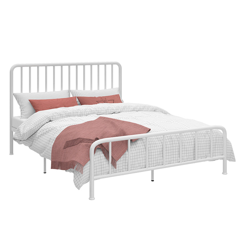 Glam Solid Color Open-Frame Bed Open-Frame Metal Bed with Custom Gold Legs