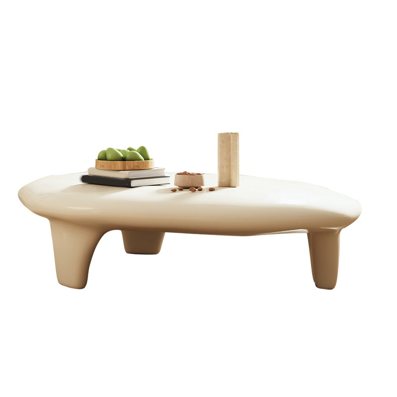 3 Legs Irregular Coffee Table Modern 11.8-In High 1 Single Cocktail Table