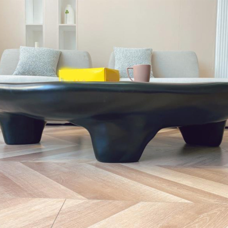 3 Legs Irregular Coffee Table Modern 11.8-In High 1 Single Cocktail Table